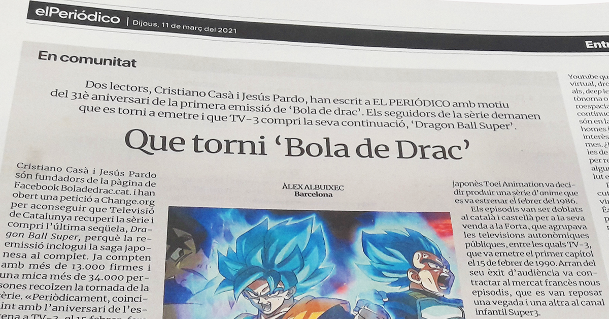 El Periódico entrevista a Boladedrac.cat